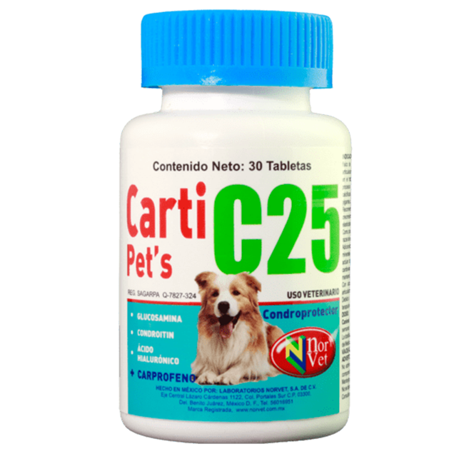 Carti Pet´S C 25, 30 Tabletas - Norvet Carti Pet´S C 25, 30 Tabletas - Norvet